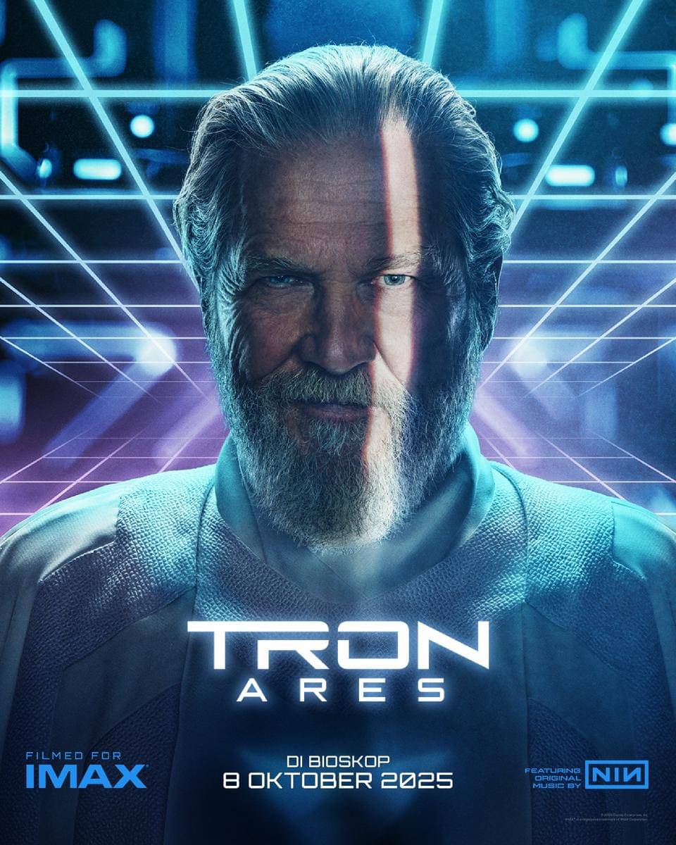 Kevin Flynn (diperankan oleh Jeff Bridges). (Dok. Disney/Tron: Ares)