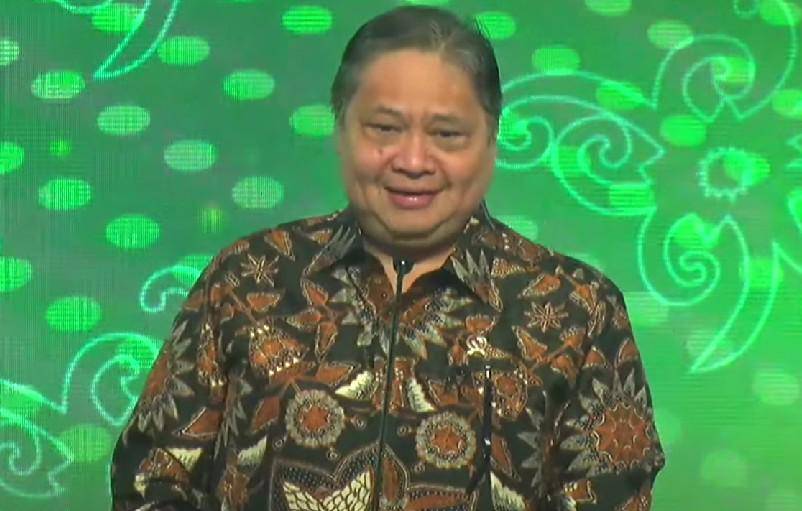 Menteri Koordinator Bidang Perekonomian Airlangga Hartarto dalam acara ISEF (Dok/Istimewa). 