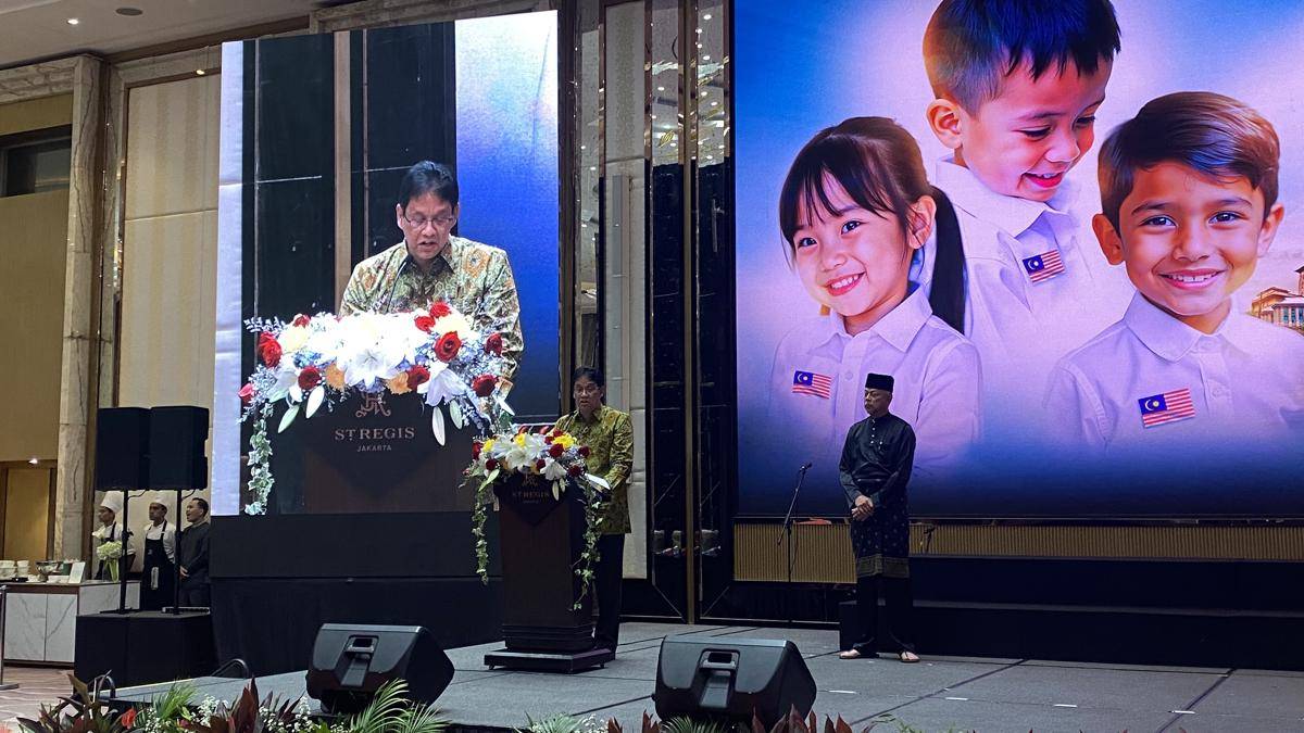 Menkeu Purbaya Yudhi di Malaysia Day 2025. (IDN Times/Marcheilla Ariesta)