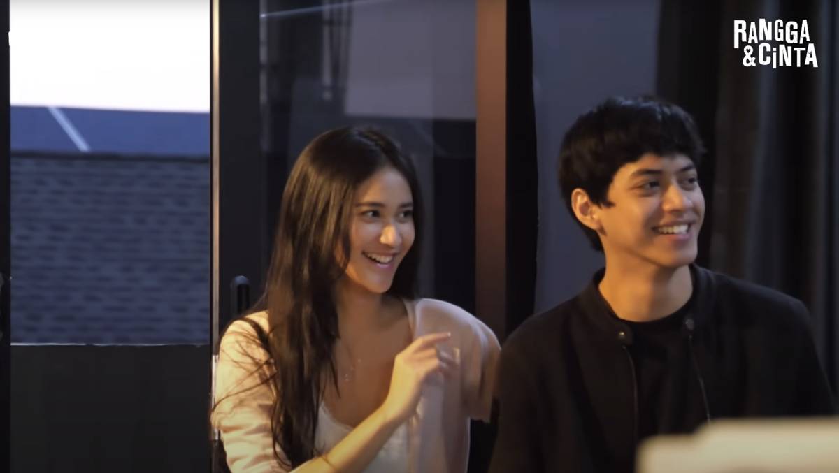 El Putra dan Leya Princy selama proses pembuatan Rangga & Cinta