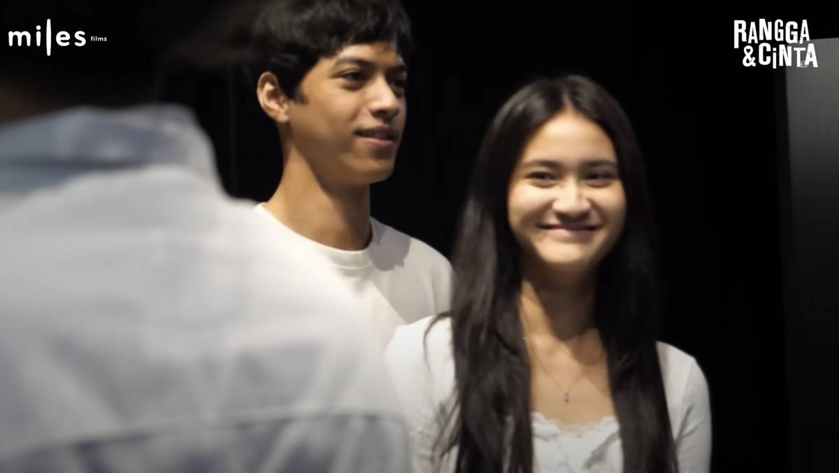 El Putra dan Leya Princy selama proses pembuatan Rangga & Cinta