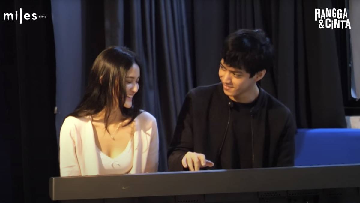 El Putra dan Leya Princy selama proses pembuatan Rangga & Cinta