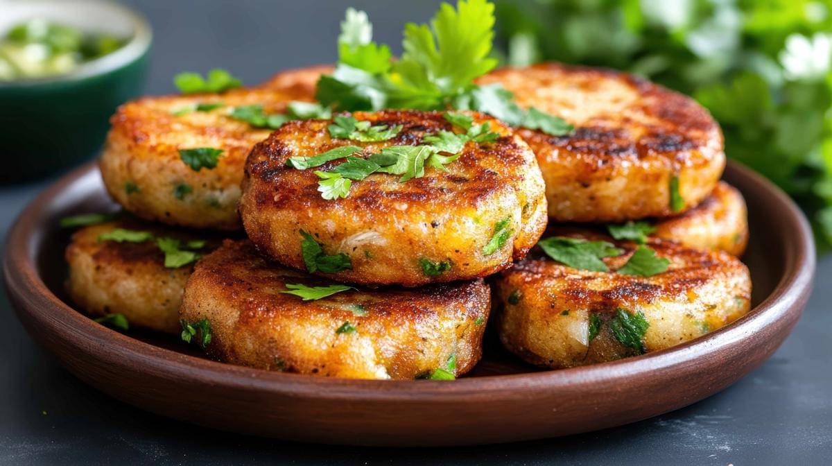 ilustrasi aloo tikki (vecteezy.com/Siraphol Siricharattakul)