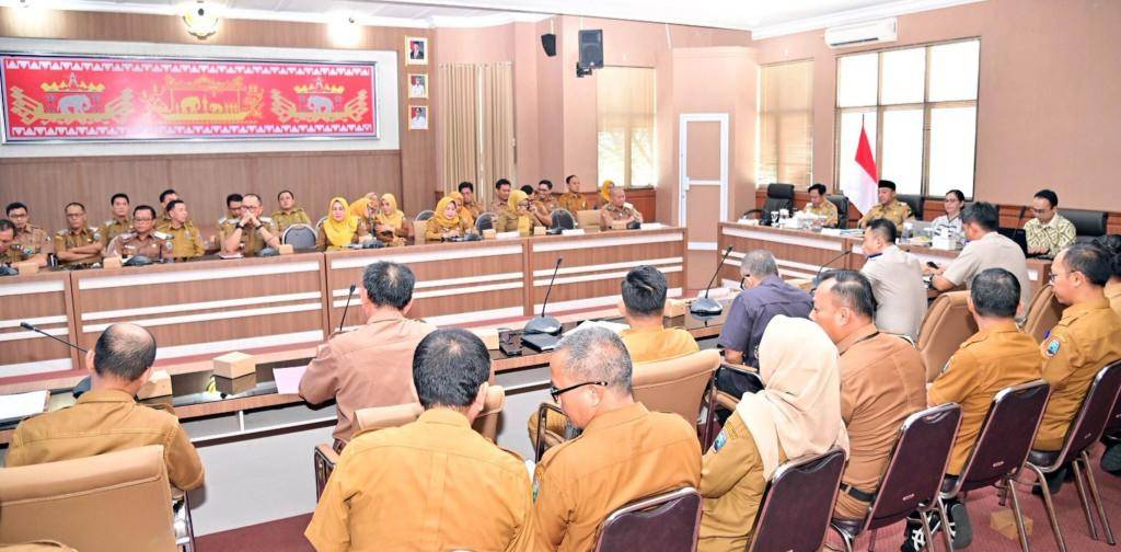 Pemkab Lampung selatan Gelar Rapat Pemantapan dan Evaluasi Program Pemberantasan Korupsi (MCSP & SPI) Tahun 2025 (Dok.Pemkab Lampung Selatan)