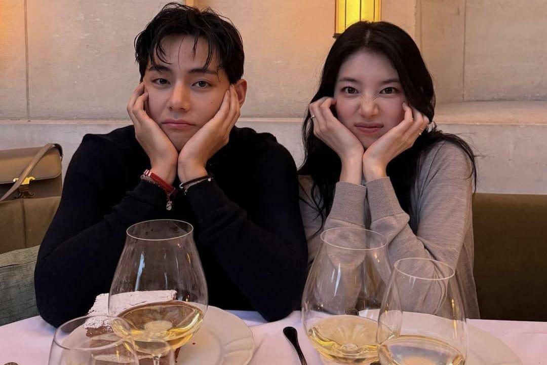 V BTS dan Bae Suzy (instagram.com/skuukzky)