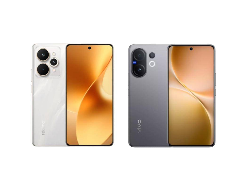 realme 15 Pro 5G (kiri) | vivo V60 (kanan)