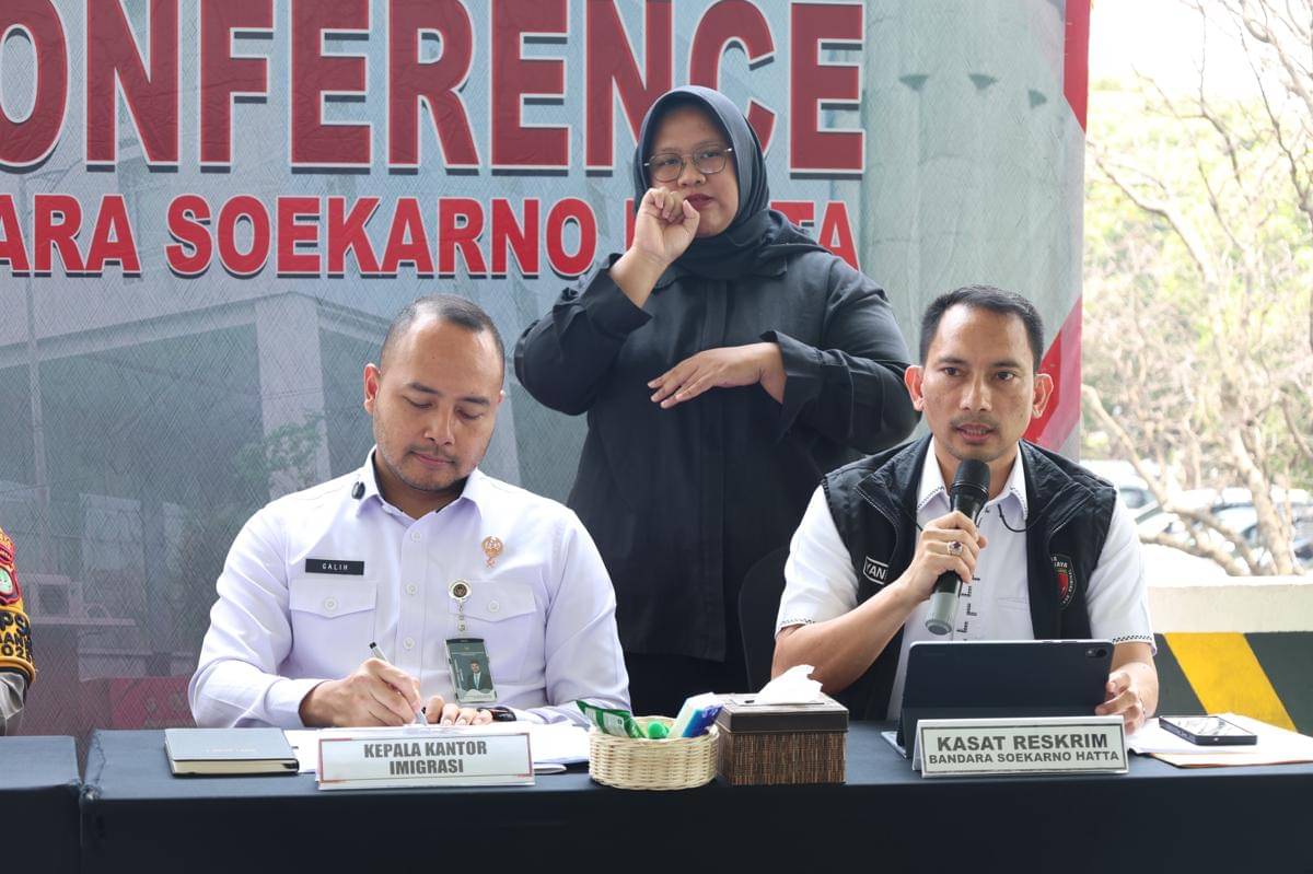 15 tersangka TPPO diamankan Polres Bandara Soekarno-Hatta (IDN Times/Maya Aulia Aprilianti)