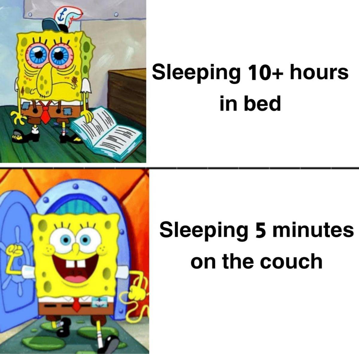 meme kartun tentang kasur (reddit.com/r/BikiniBottomTwitter)