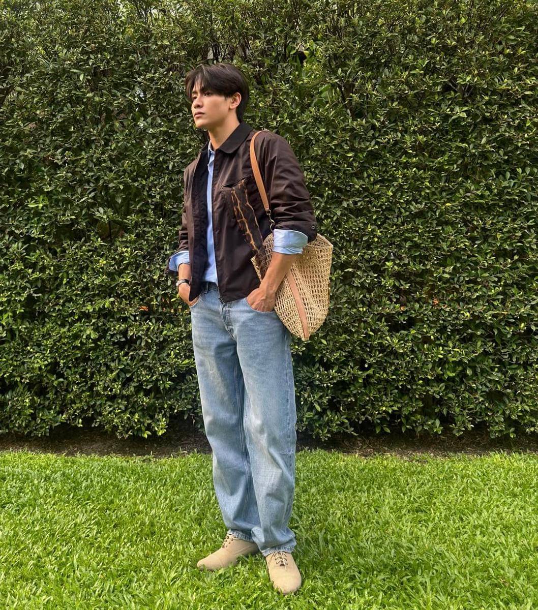 outfit rugged style ala Joong Archen (instagram.com/chen_rcj)