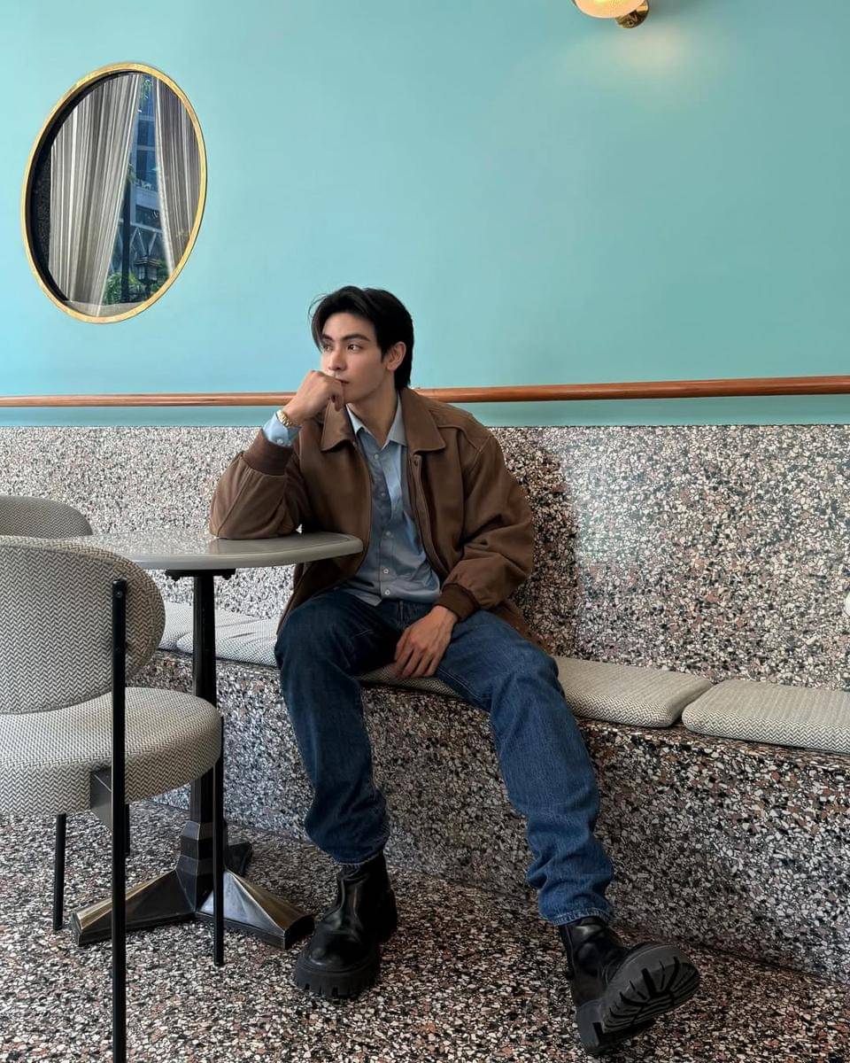 outfit rugged style ala Joong Archen (instagram.com/chen_rcj)