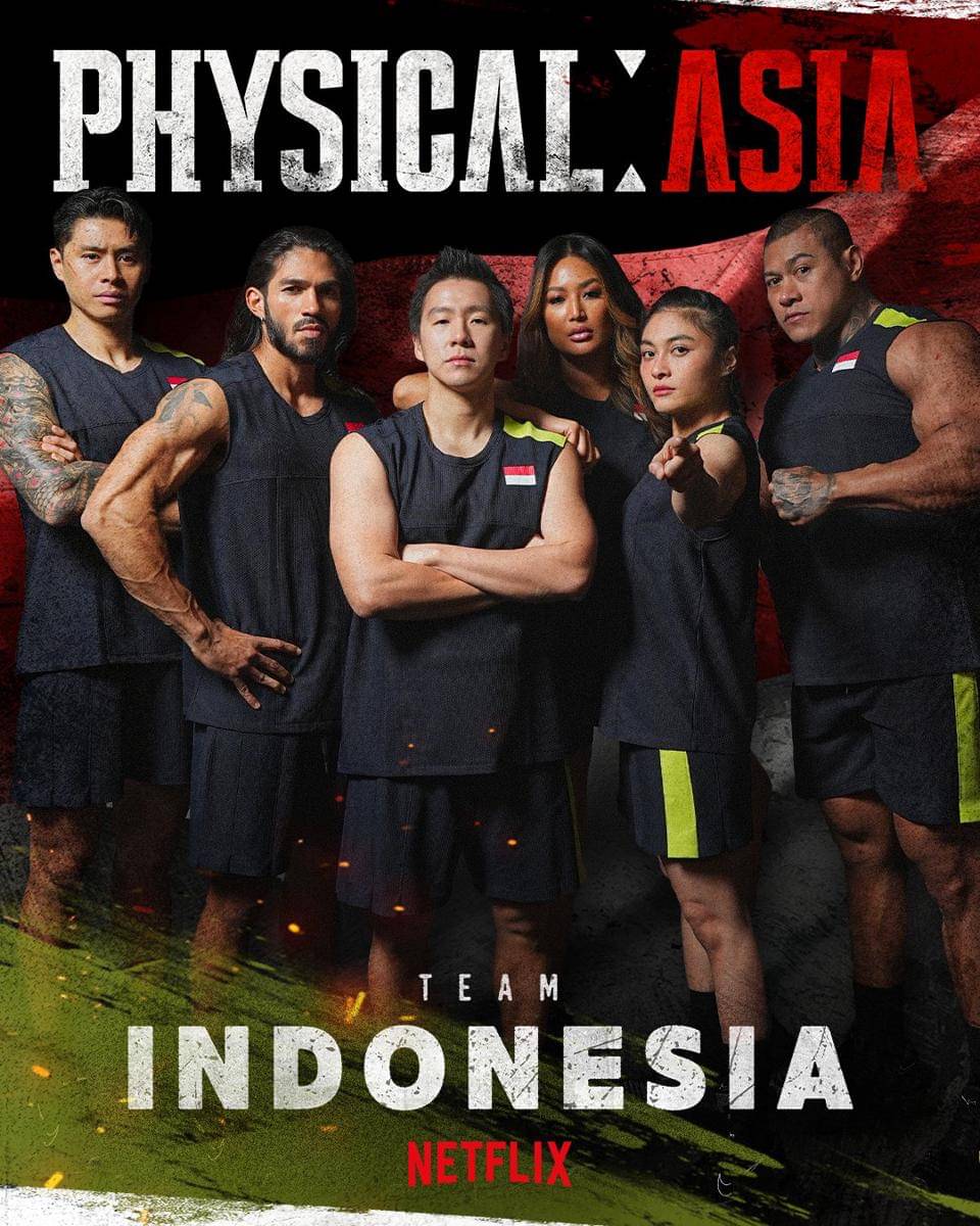 poster tim Indonesia di Physical 100 Asia (x.com/NetflixKR)