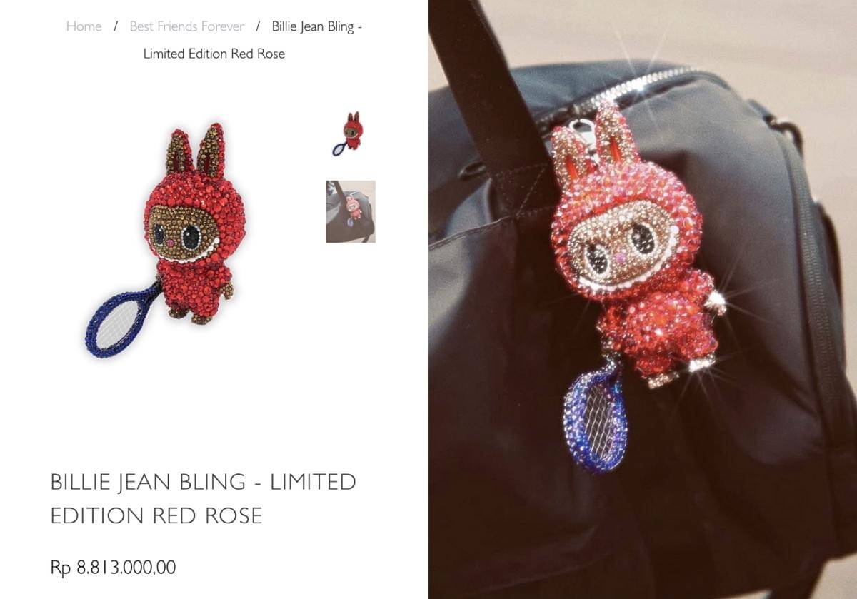 harga labubu kristal Naomi Osaka