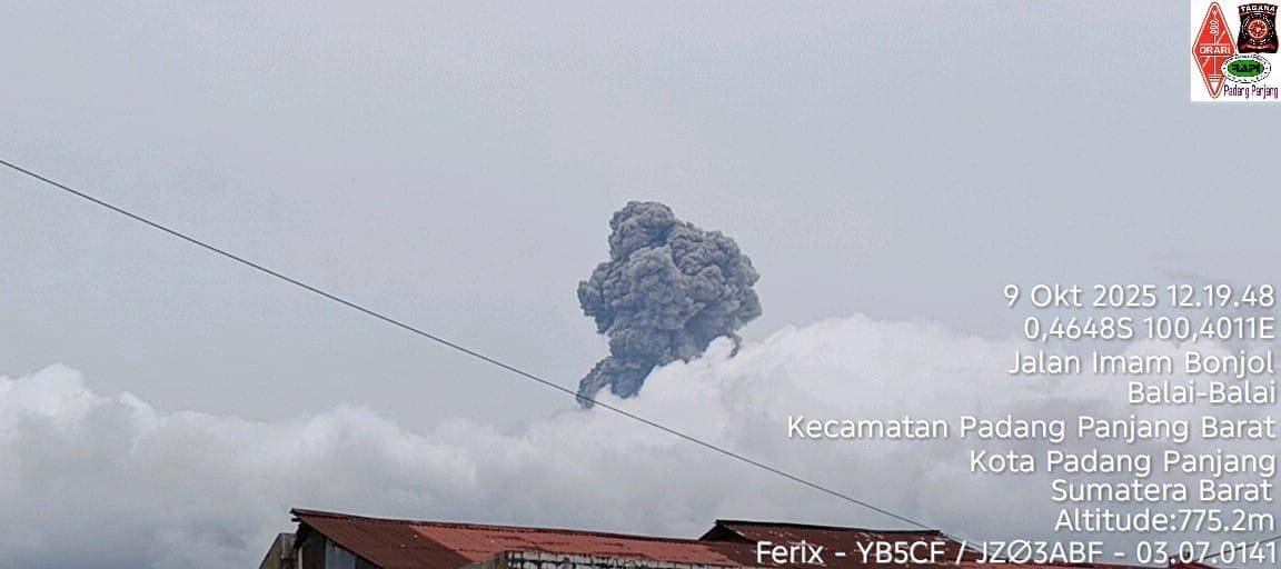 Erupsi Gunung Marapi (Foto: Istimewa)