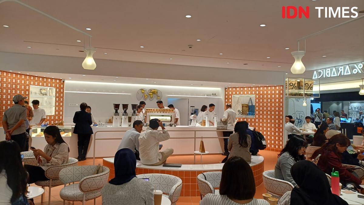 Potret gerai Arabica terbaru di Plaza Indonesia, Jakarta Pusat