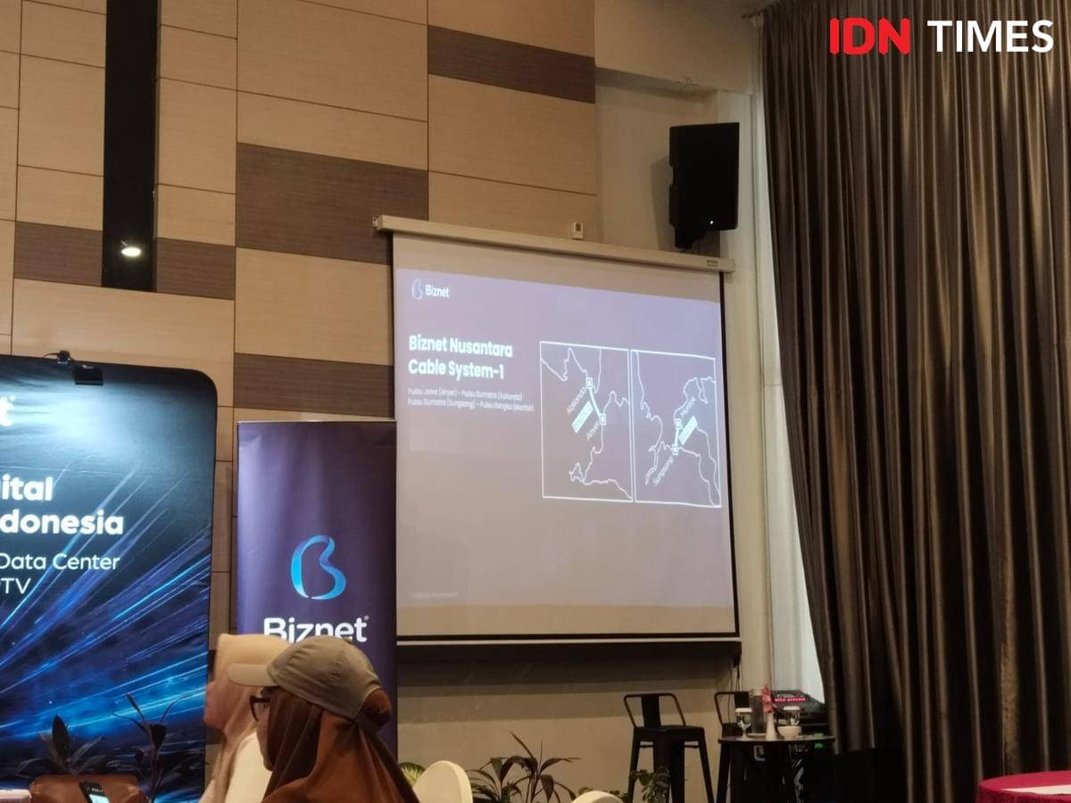 Konferensi pers perayaan 25 tahun Biznet menyempurnakan konektivitas internet di Sumsel (IDN Times/Feny Maulia Agustin)