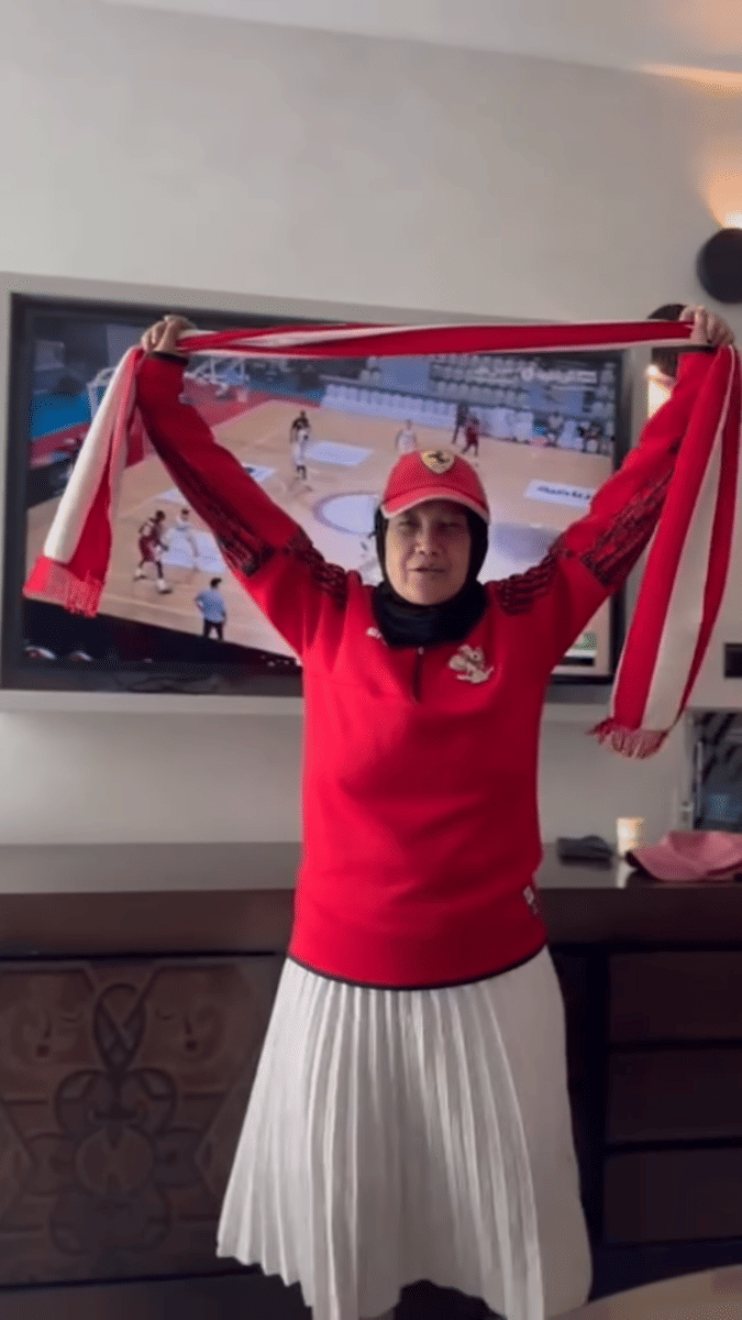 artis nonton timnas di Arab Saudi