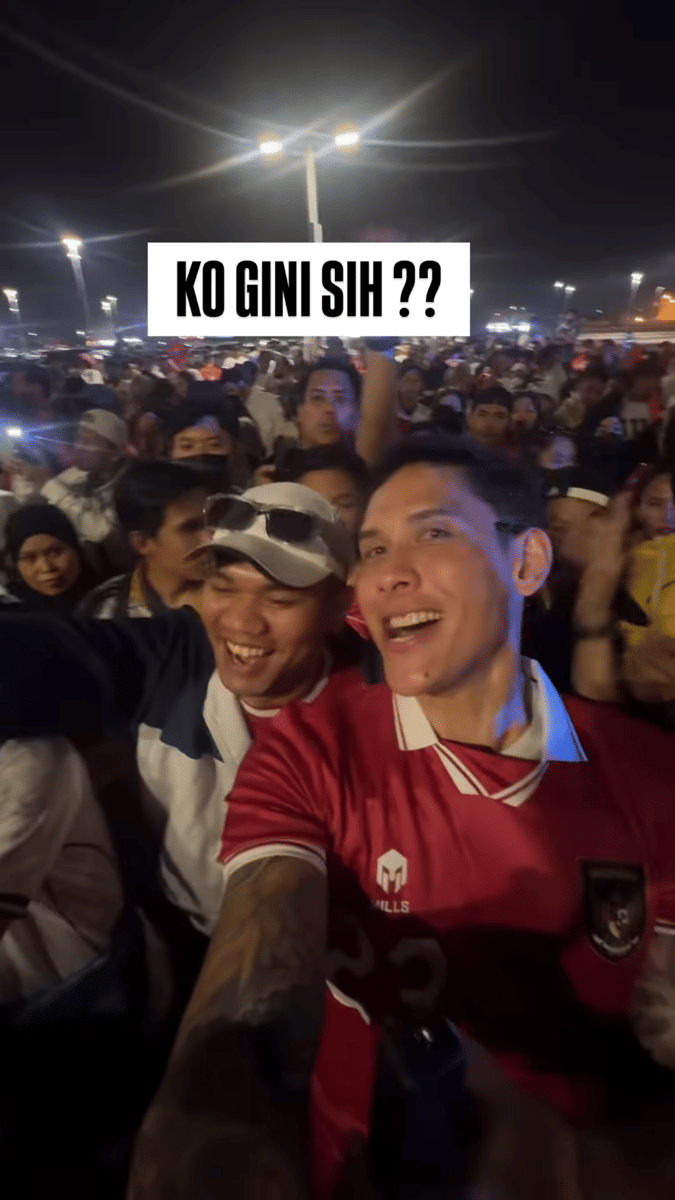 artis nonton timnas di Arab Saudi