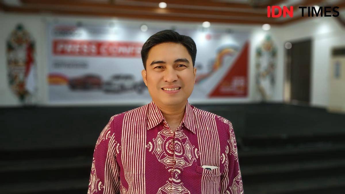 Project Manager IIMS 2025 Rudi MF dalam press conference, Kamis (9/10/2025).