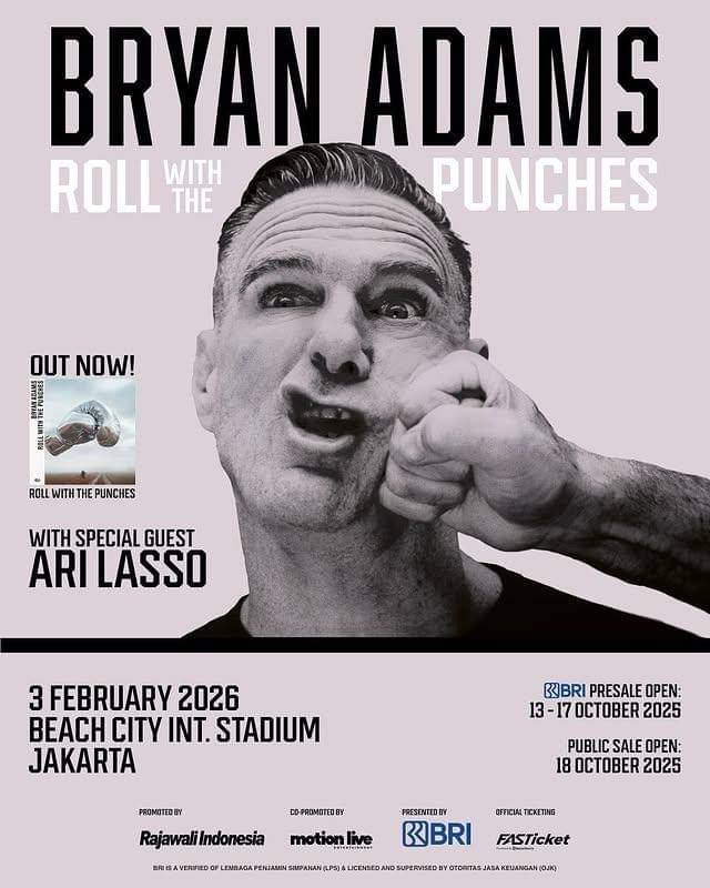 harga tiket konser Bryan Adams di Jakarta 2026