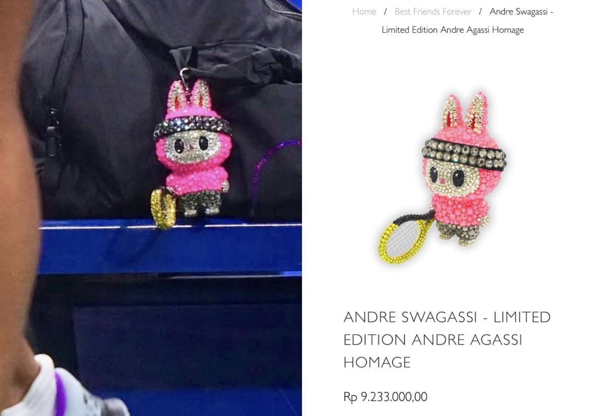 harga labubu kristal Naomi Osaka