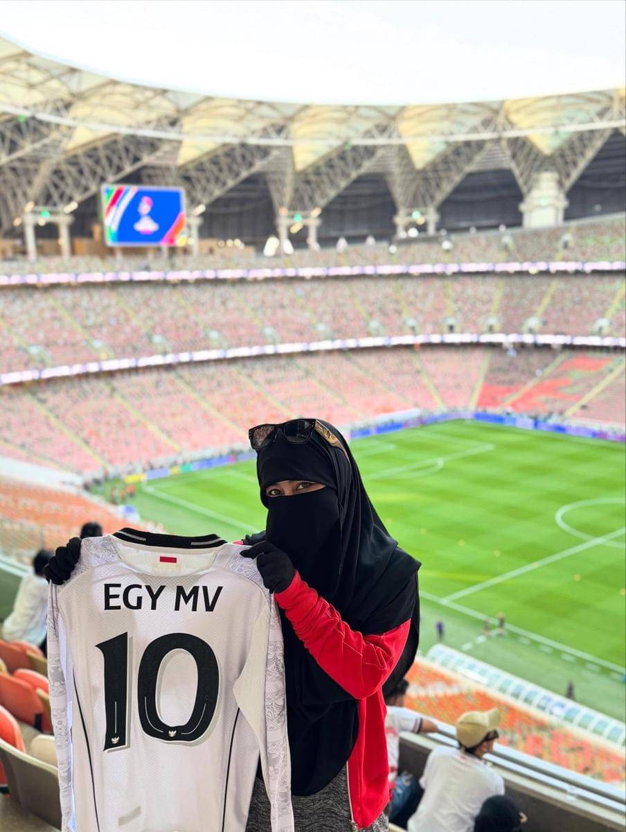 artis nonton timnas di Arab Saudi