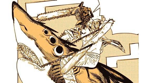 Denji menunggangi Beam - Chainsaw Man