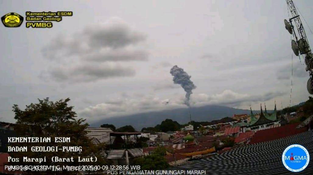 Erupsi Gunung Marapi (Foto: PGA Marapi)