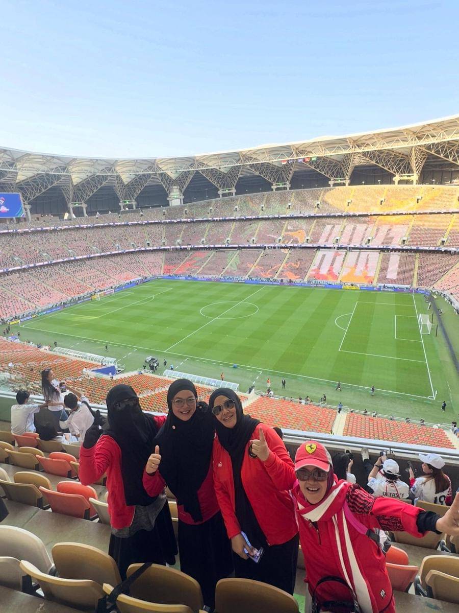 artis nonton timnas di Arab Saudi
