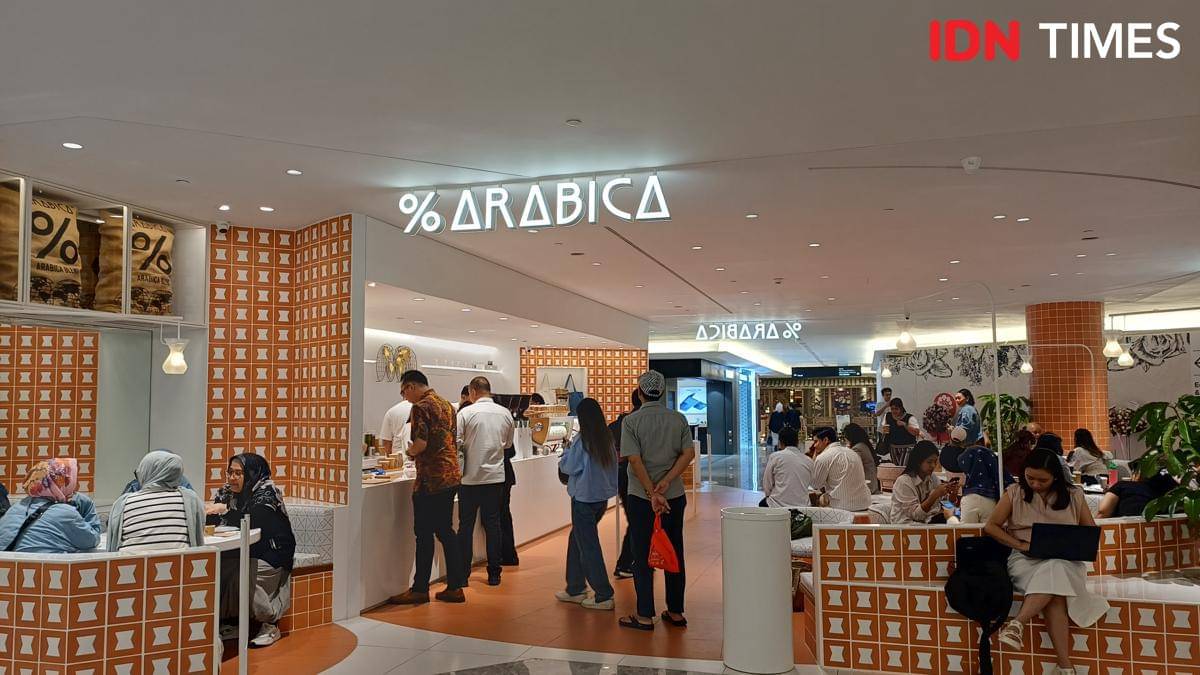 Potret gerai Arabica terbaru di Plaza Indonesia, Jakarta Pusat