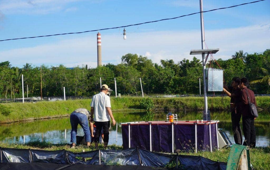Tim dosen Institut Teknologi Sumatera (Itera) berhasil mengembangkan inovasi teknologi monitoring dan pengontrol otomatis tambak udang berbasis Internet of Things (IoT) (Dok.Itera)