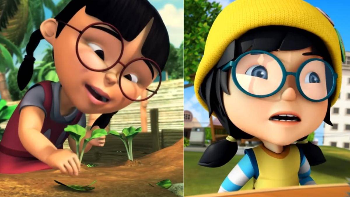 Mei Mei dan Ying sama-sama punya banyak sifat terpuji sebagai karakter anak-anak (youtube.com/Les' Copaque Production | dok. Monsta Studios/BoBoiBoy)