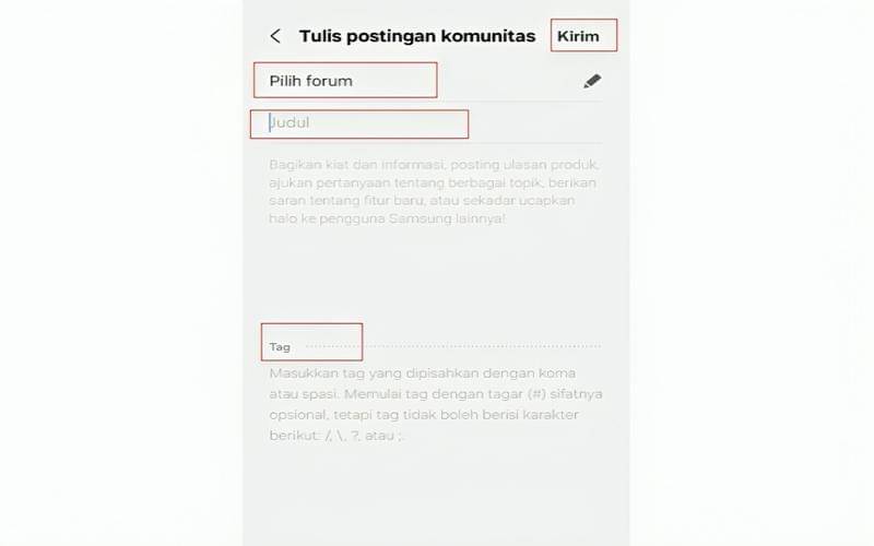 cara gabung komunitas Samsung di Aplikasi Samsung Members 