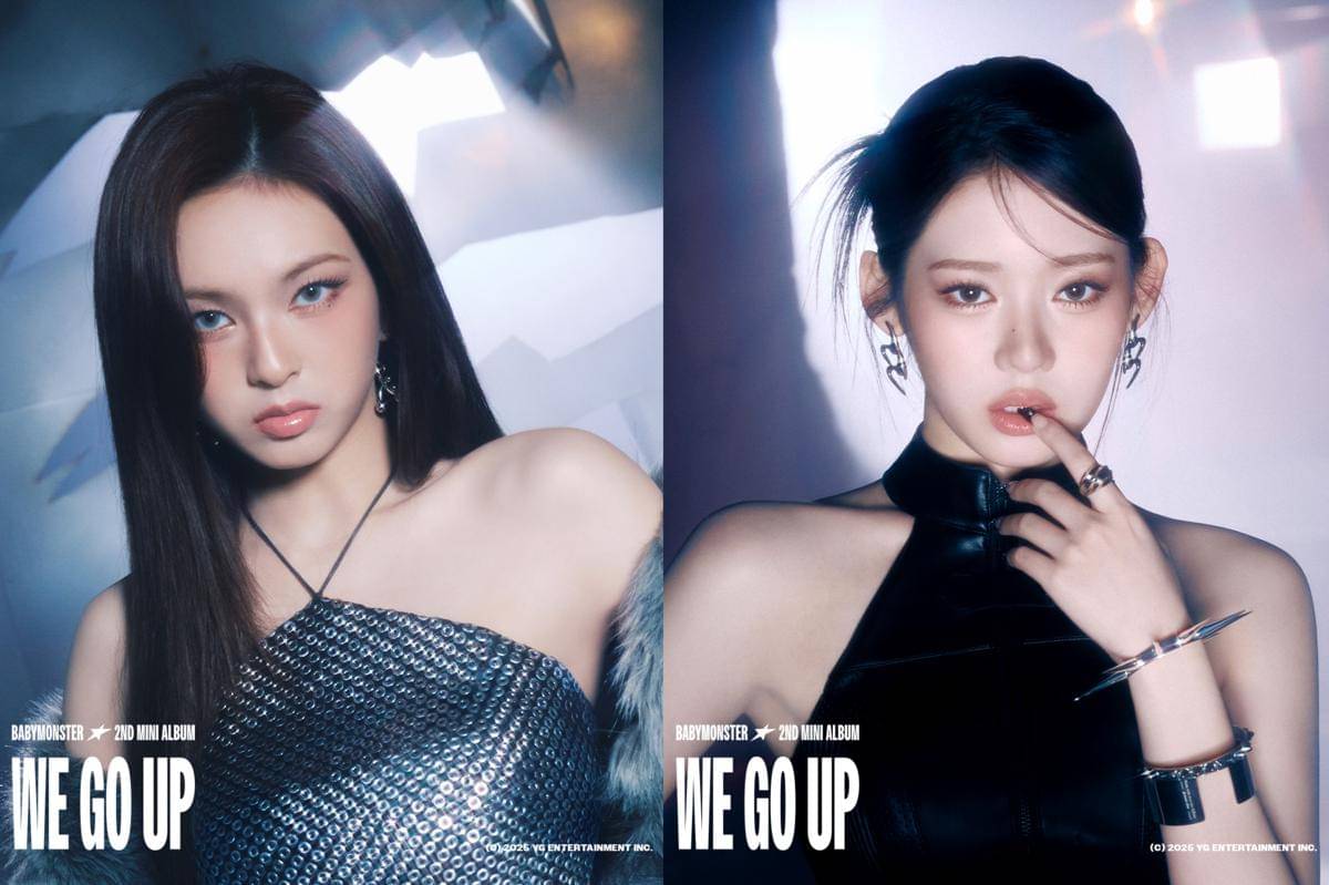 potret BABYMONSTER di mini album WE GO UP (x.com/YGBABYMONSTER_)