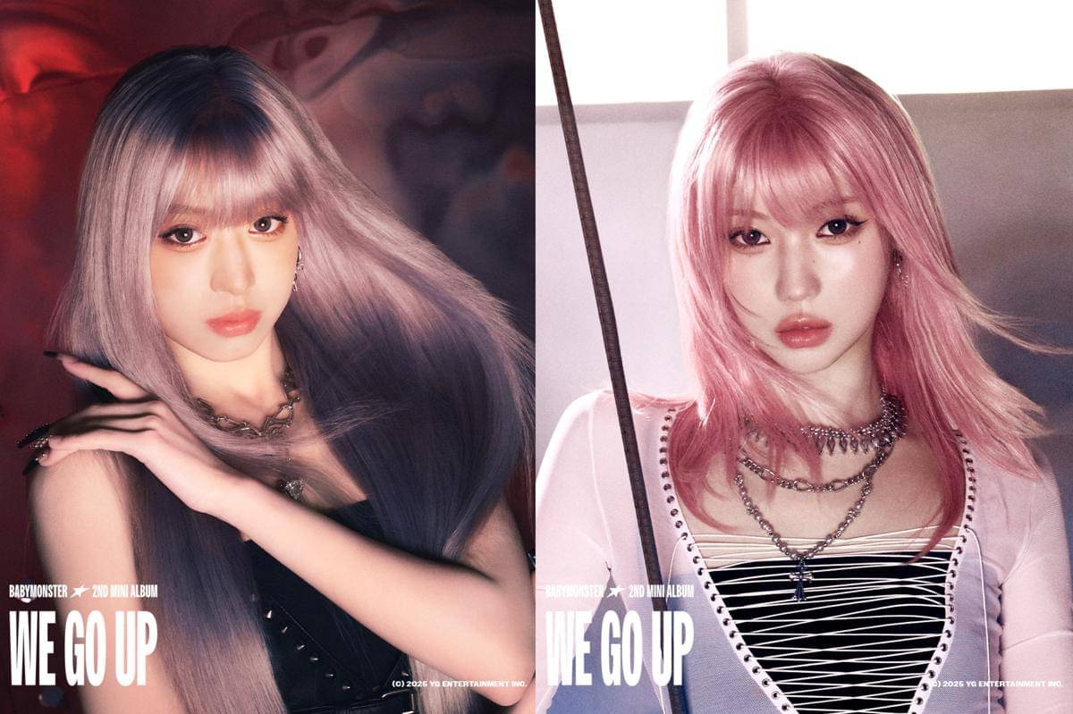 potret BABYMONSTER di mini album WE GO UP (x.com/YGBABYMONSTER_)