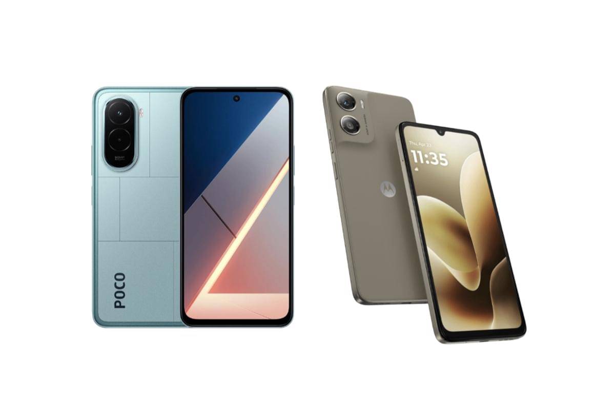 POCO M7 (kiri) | Motorola Moto G06 Power (kanan)