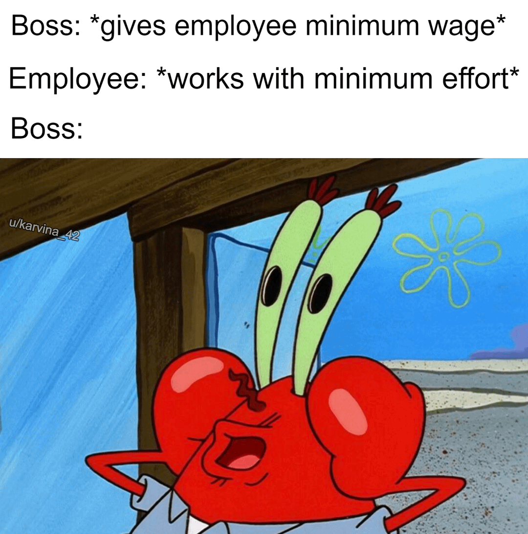 meme SpongeBob berotak besar 