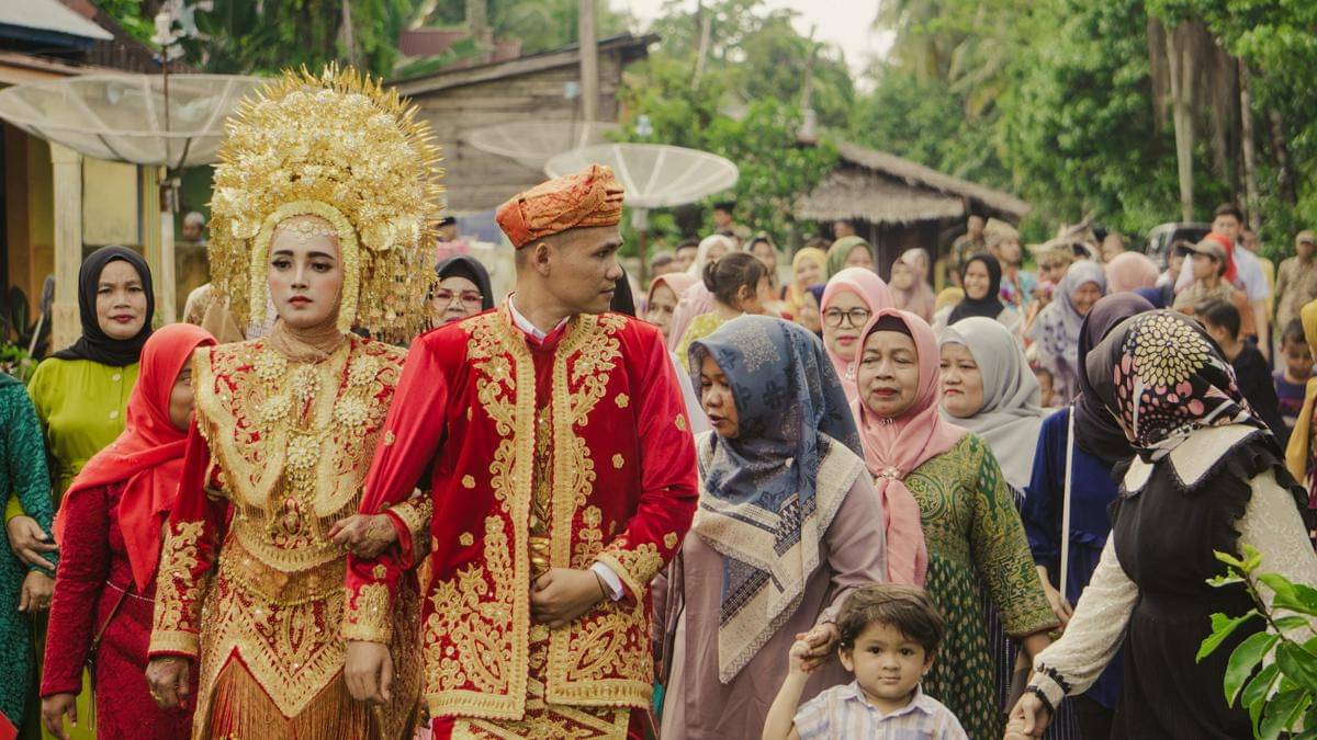 ilustrasi acara pernikahan