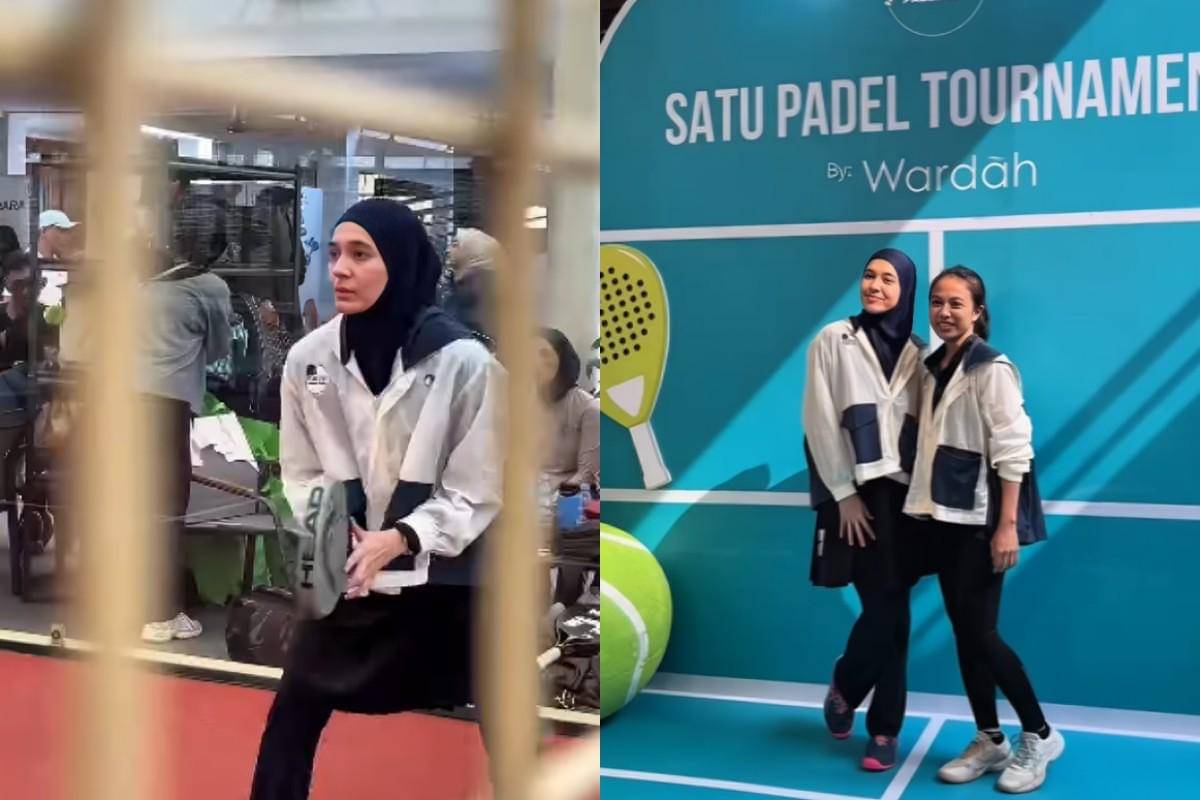 Dhini Aminarti ikut turnamen padel 