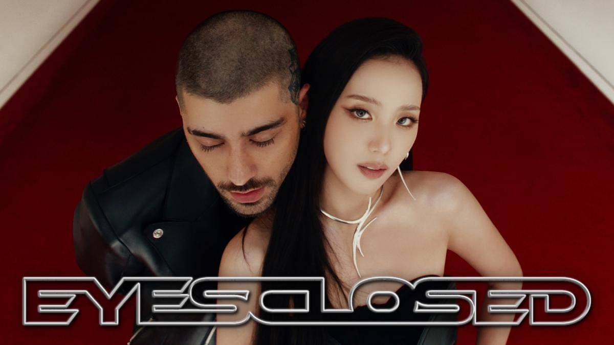 poster kolaborasi Jisoo BLACKPINK dan Zayn Malik - EYES CLOSED (x.com/officialBLISSOO)
