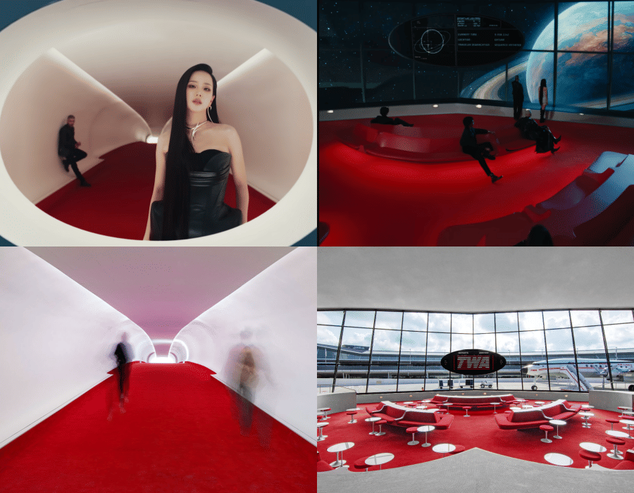 MV EYES CLOSED - Jisoo BLACKPINK dan Zayn Malik syuting di TWA Hotel, New York (youtube.com/JISOO dan Zayn | twahotel.com)
