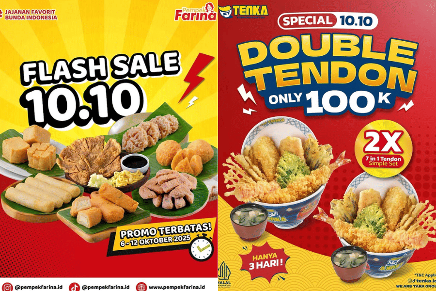 Promo 10.10 Pempek Farina dan Tenka Indonesia 