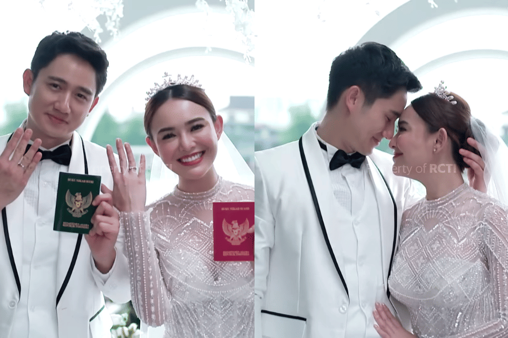 Potret Amanda Manopo dan Kenny Austin menikah di sinetron Cinta Yasmin
