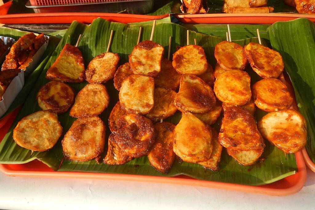 Potret kamote cue khas Filipina
