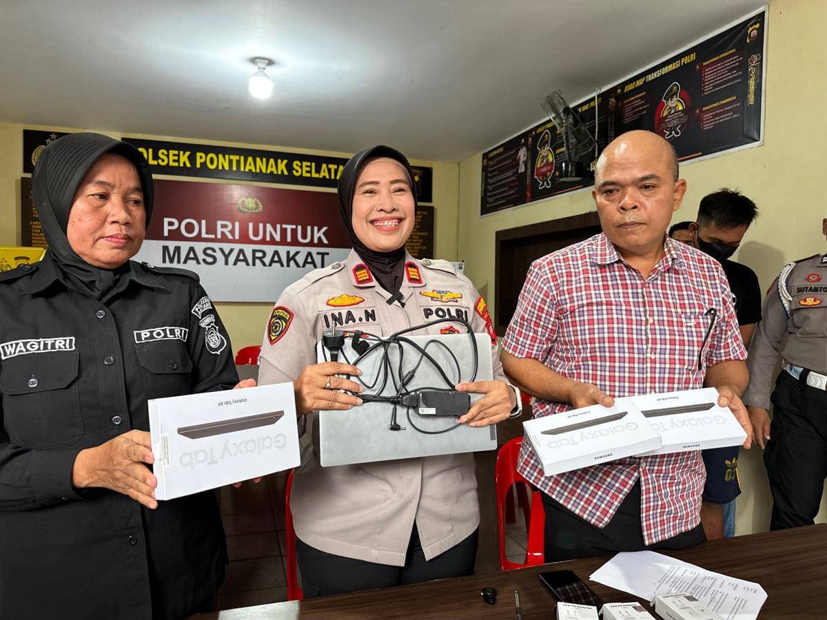 Polisi ungkap kasus pencurian dengan pemberatan. 