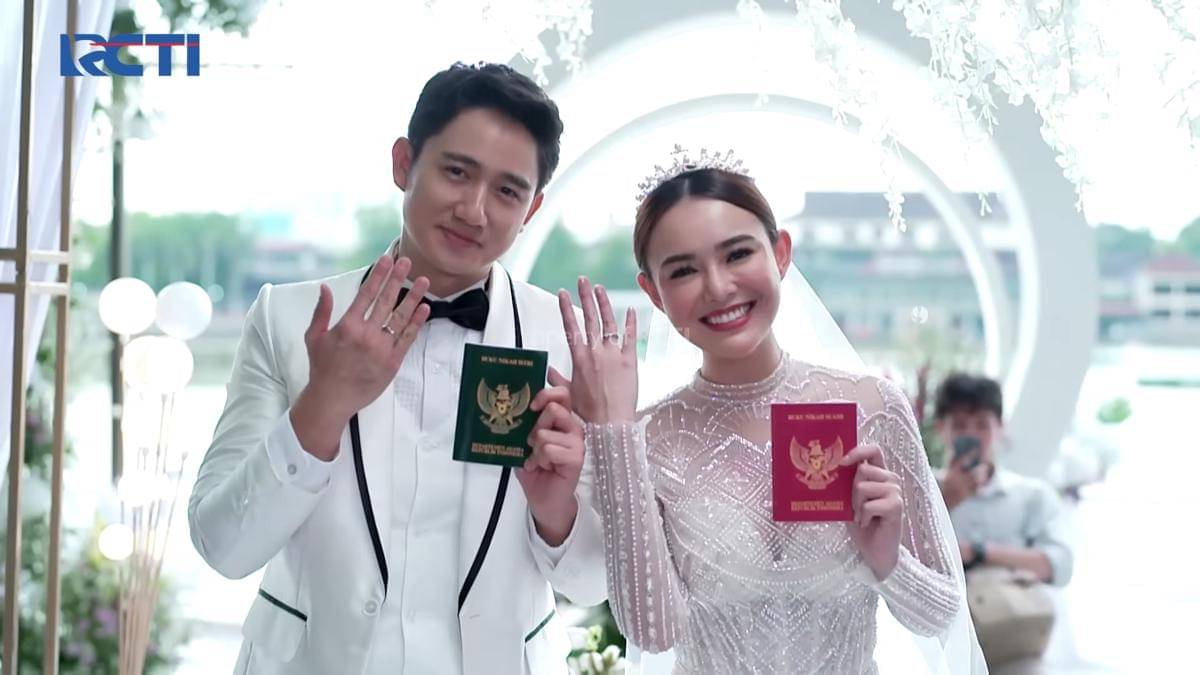 Potret Amanda Manopo dan Kenny Austin menikah di sinetron Cinta Yasmin