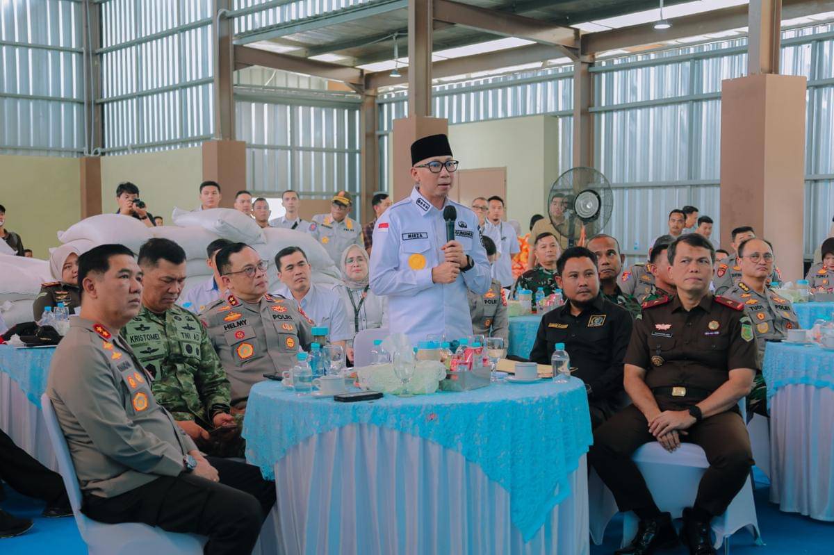 Kegiatan penanaman jagung serentak kuartal IV 2025 di Desa Purwotani, Jati Agung, Lampung Selatan. (Dok. Pemprov Lampung).