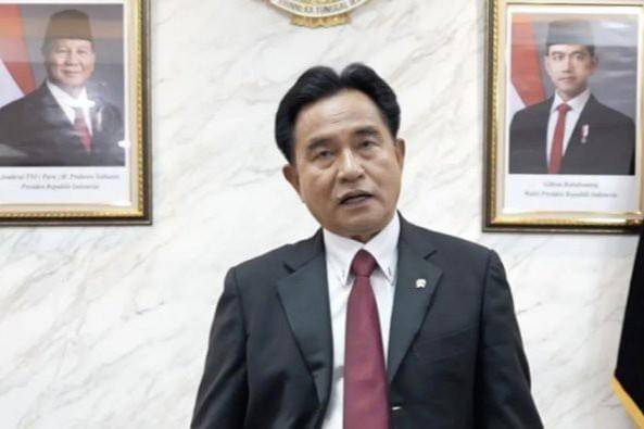 Menteri Koordinator Bidang Hukum, Hak Asasi Manusia, Imigrasi, dan Pemasyarakatan (Menko Kumham Imipas), Yusril Ihza Mahendra. (Photo : Indonesiasatu.co.id)
