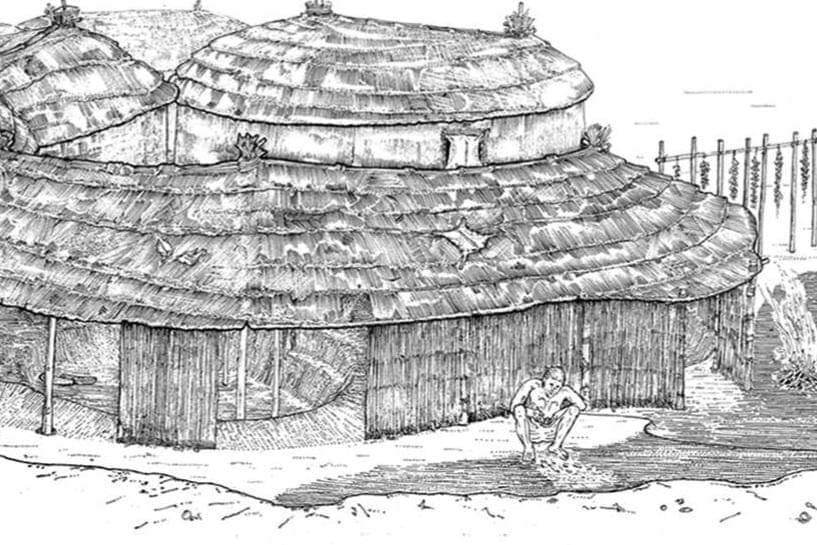 ilustrasi zaman neolitik di Abu Hureyra, Suriah (commons.wikimedia.org/Alexia Smith)