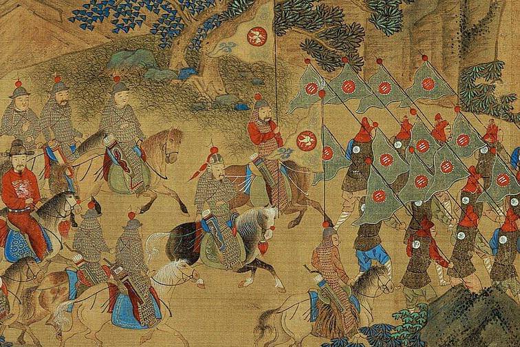 ilustrasi tentara kavaleri dan infanteri Dinasti Ming (commons.wikimedia.org/ChenDaoIsHere)