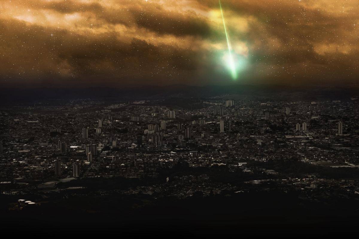 ilustrasi jatuhnya meteor (pixabay.com/Dilan arezzome)